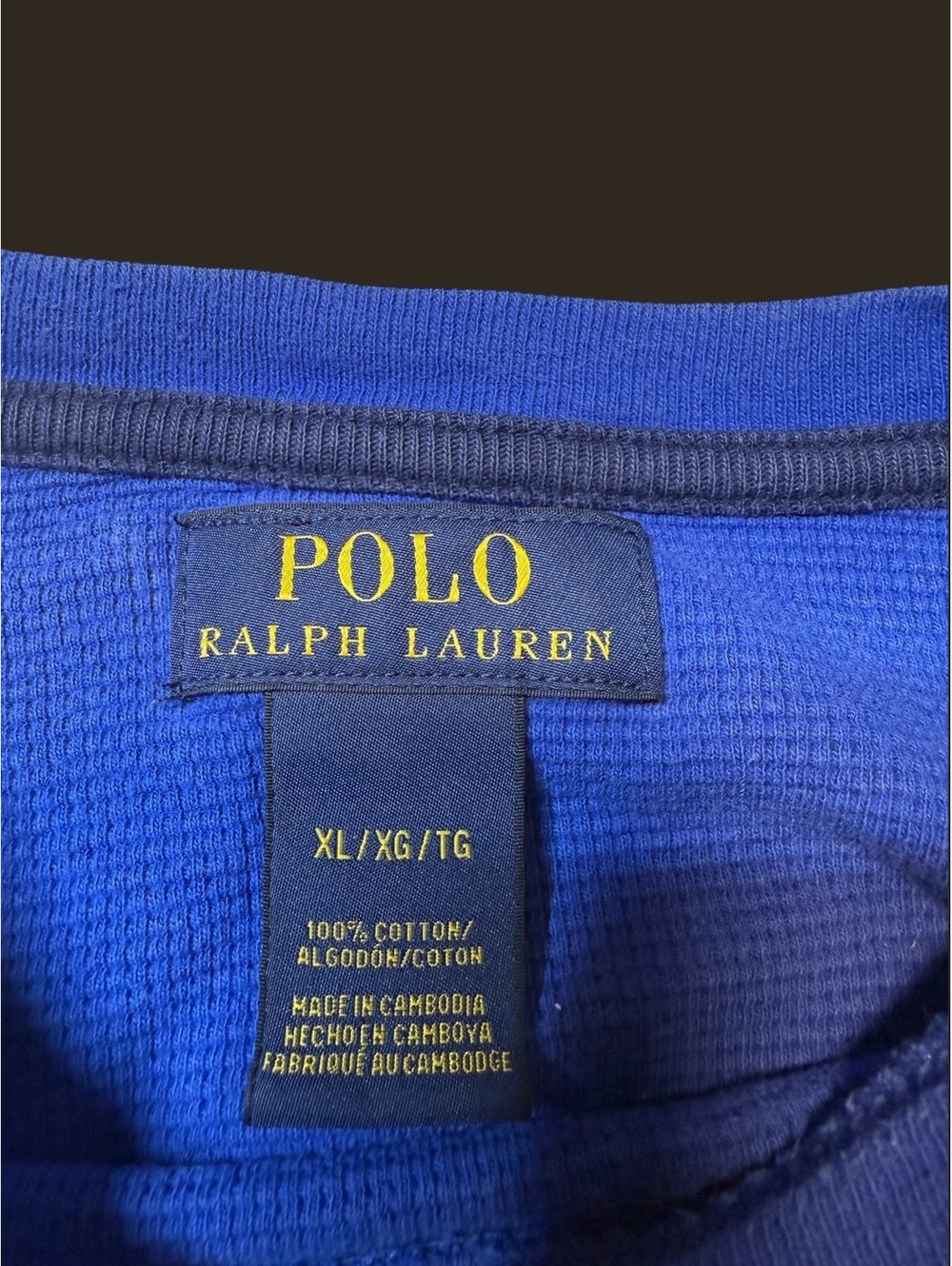 Polo Ralph Lauren Men’s Blue Crewneck Logo Fleece Sweatshirt XL